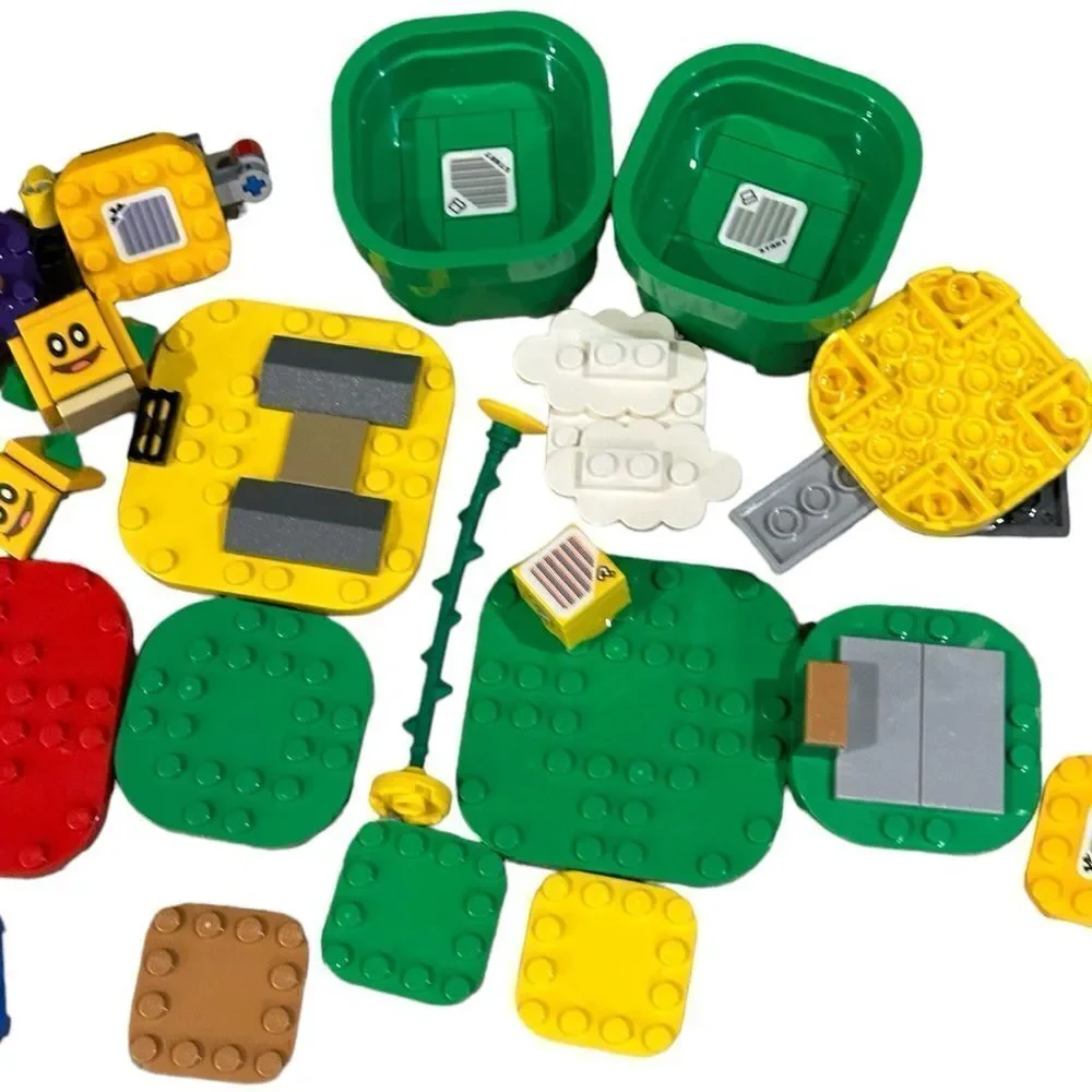 Lego Super Mario pieces genuine & clean everything in pictures plus bar codes